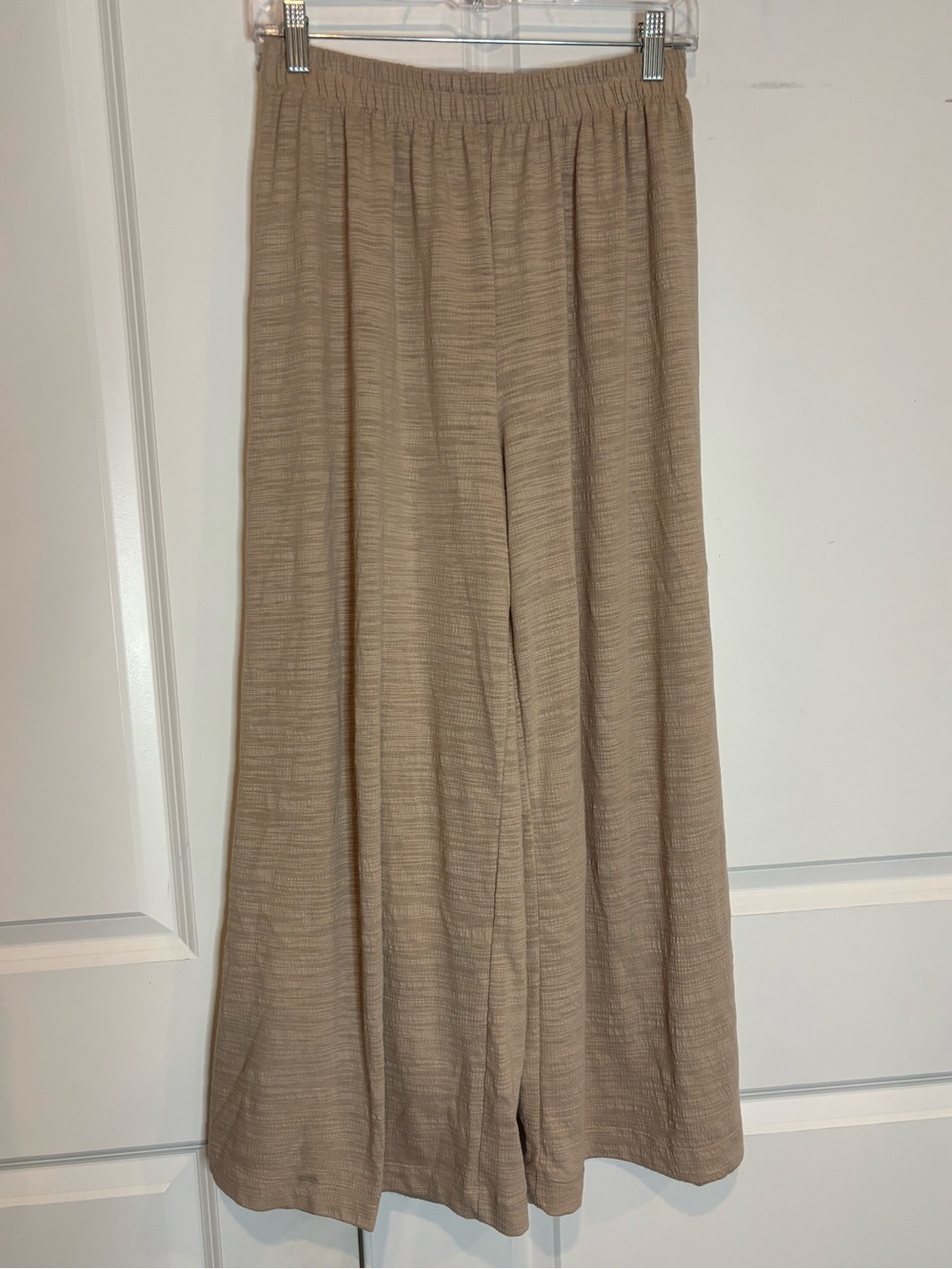 Z Supply Tan Textured Sloane Sleeveless Crop Tank Top Sloane Wide Leg Pants S - Picture 6 of 11